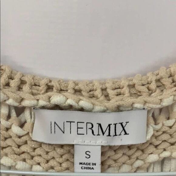 INTERMIX STRIPED‎ V NECK CROP TOP SIZE S - Picture 5 of 7